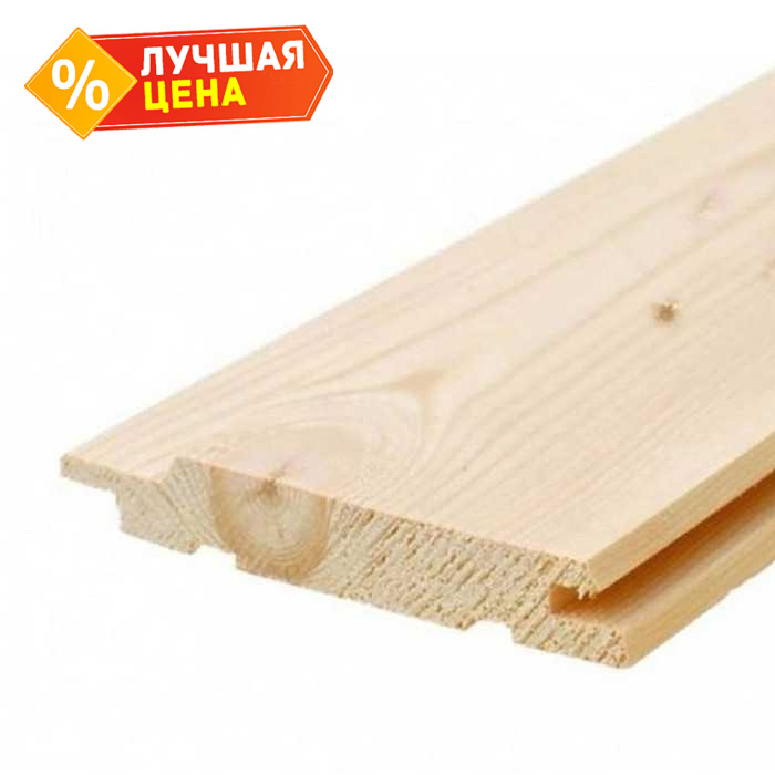 Евровагонка 12.5x96x4000 мм АВ лиственница