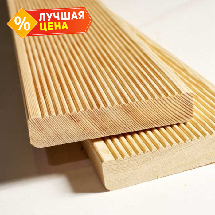 Террасная доска 28x145x4000 мм Экстра Лиственница